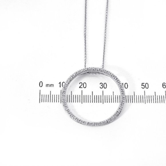 0.45 Carat Diamond Sparkling Eternity Pendant - Picture 9 of 10